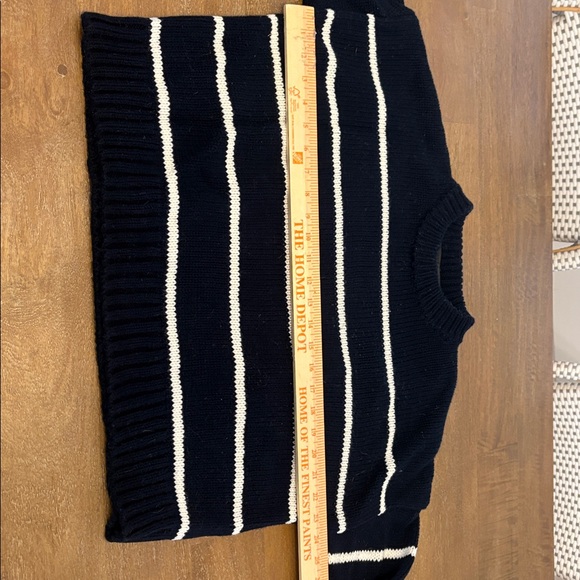 Jenni Kayne Navy and Cream Striped Sweater - Picture 6 of 6